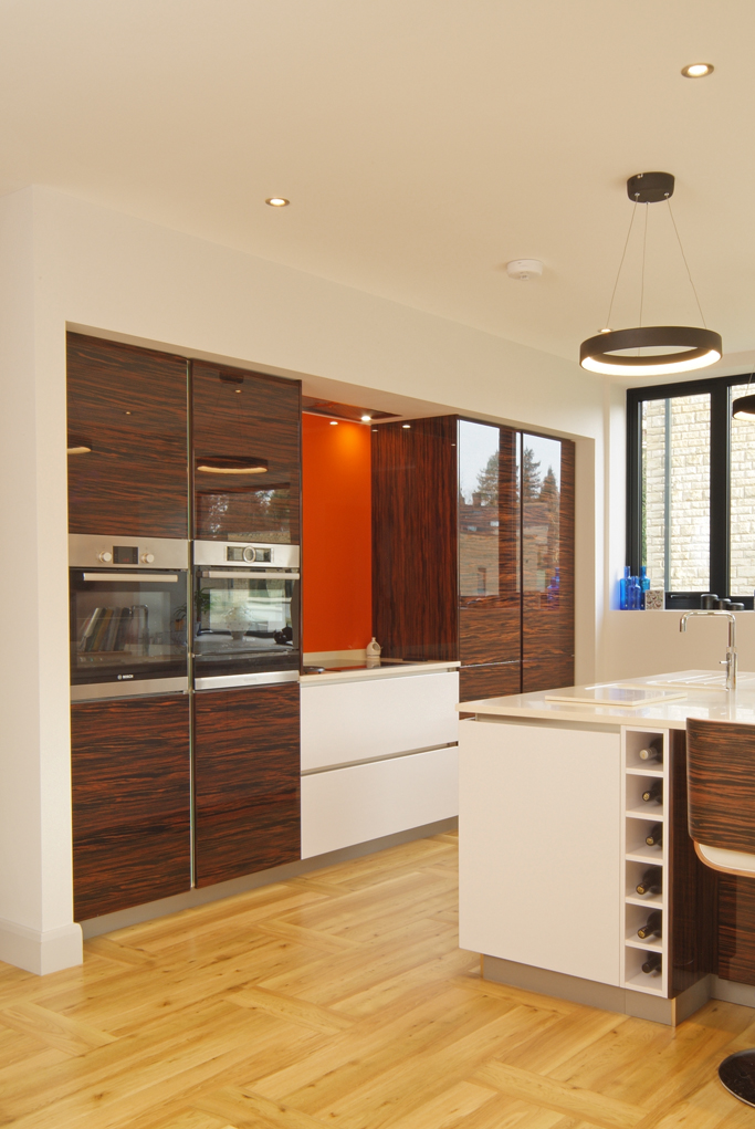 Ebony Macassar High Gloss Wood Kitchen5 Concept Interiors